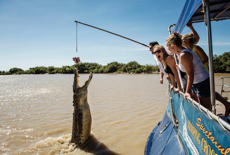 北領地阿德萊德河的Spectacular Jumping Crocodile Cruise©Shaana McNaught