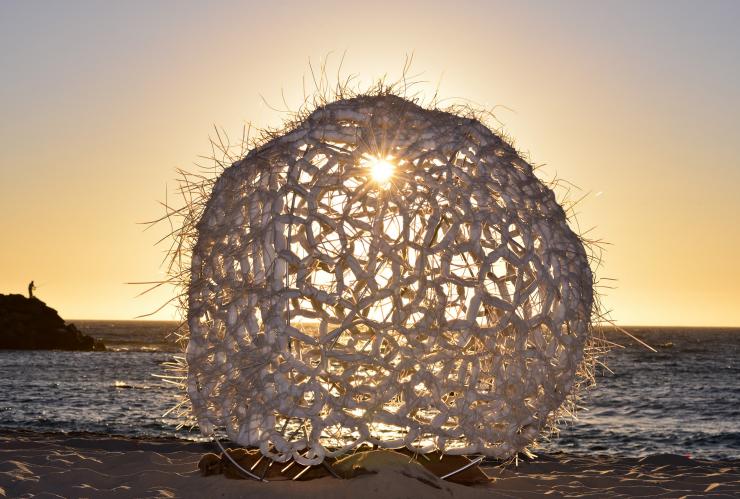 西澳（WA）珀斯（Perth）科特索海灘（Cottesloe Beach）海之雕塑展（Sculpture by the Sea）©西澳旅遊局