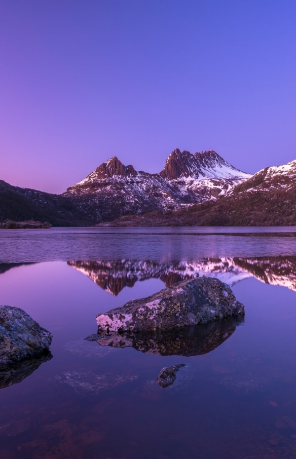 塔斯曼尼亞搖籃山-聖佳爾湖國家公園的搖籃山©Pierre Destribats