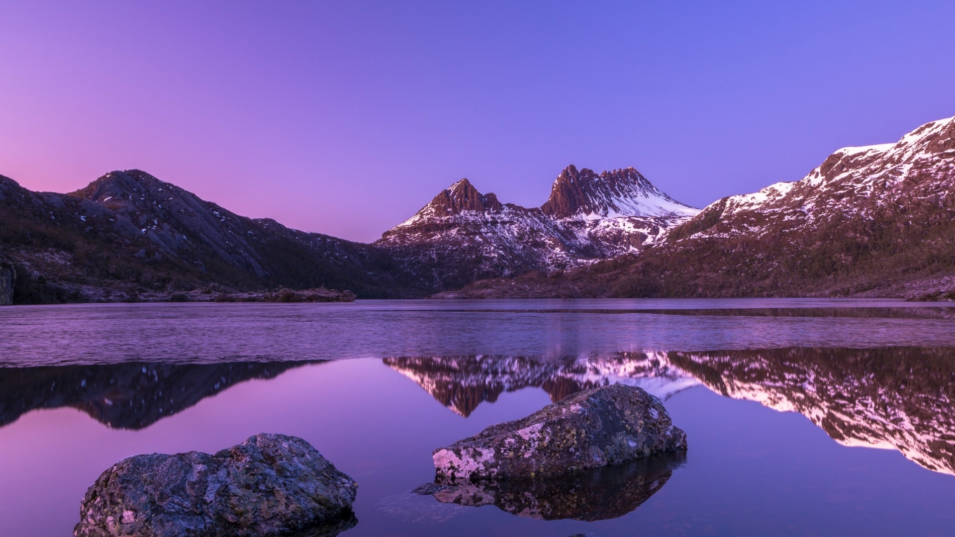 塔斯曼尼亞搖籃山-聖佳爾湖國家公園的搖籃山©Pierre Destribats