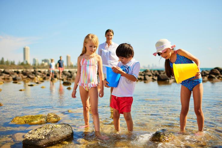 昆士蘭州黃金海岸波麗臺的岩石池©澳洲旅遊局