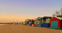 Bathing Boxes in beachfront Mornington, Mornington Peninsula, VIC © Tourism Australia