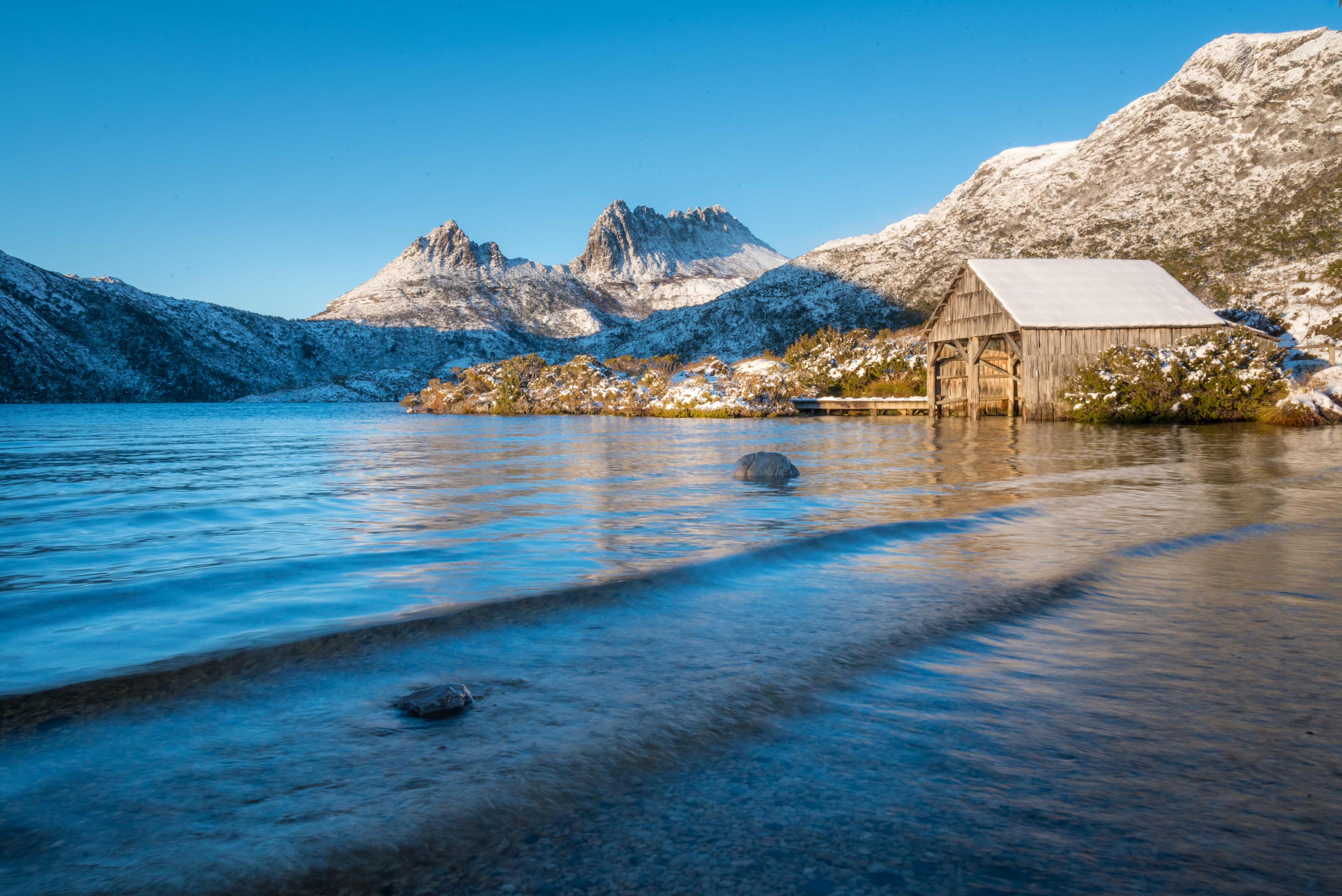 Cradle Mountain in snow, Cradle Mountain-Lake St Clair National Park, TAS © Paul Fleming