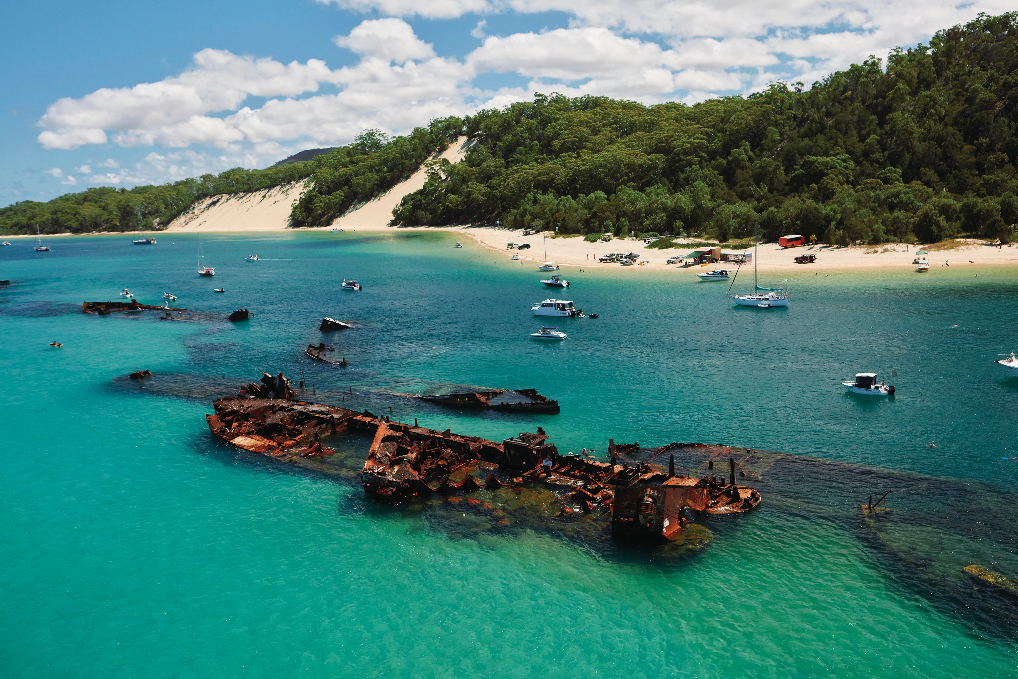 moreton island tours from redcliffe