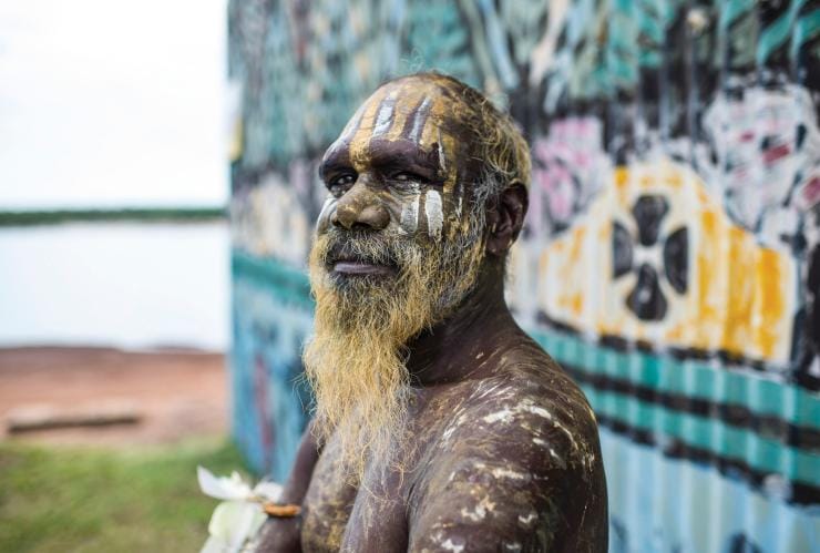 Bewohner der Tiwi Islands, Tiwi Islands, Region Darwin, Northern Territory © Shaana McNaught