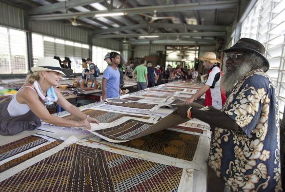 Tiwi Island Grand Final and Art Sale, Tiwi Islands, Northern Territory © Peter Eve/Tourism NT