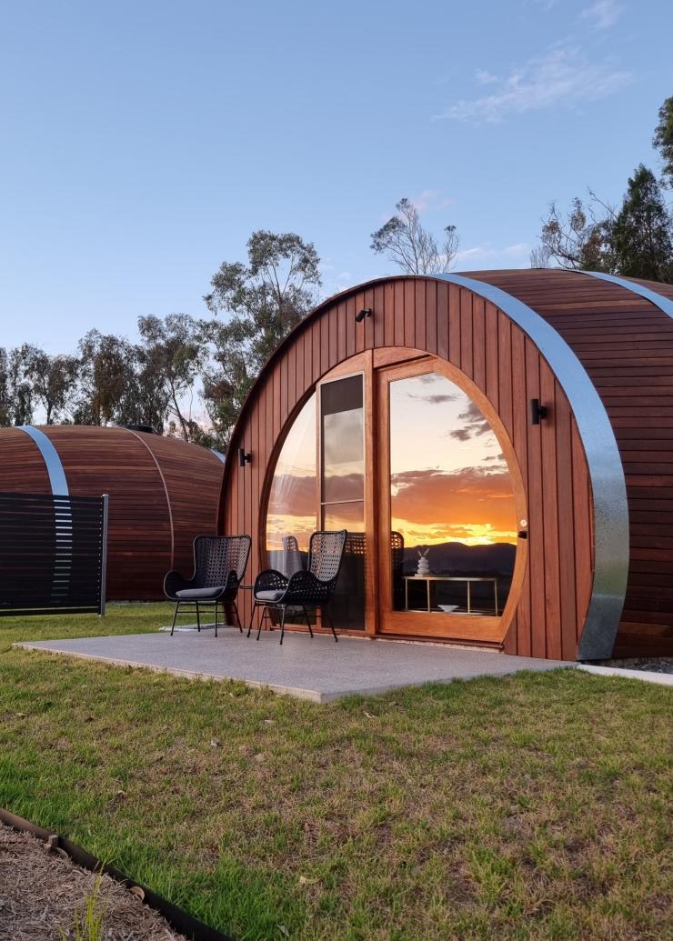 Barrel View Luxury Cabins, Ballandean, Queensland © Barrel View Luxury Cabins