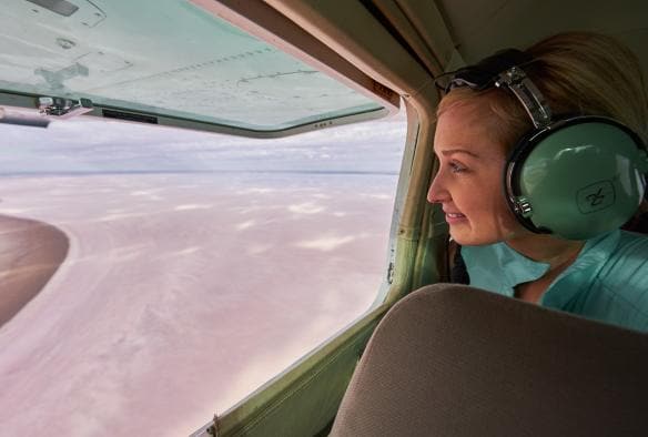 Scenic flight over Lake Eyre, SA © Adam Bruzzone