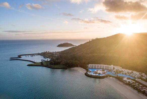 Aerial of Hayman Island, Whitsundays, QLD © InterContinental Hayman Island