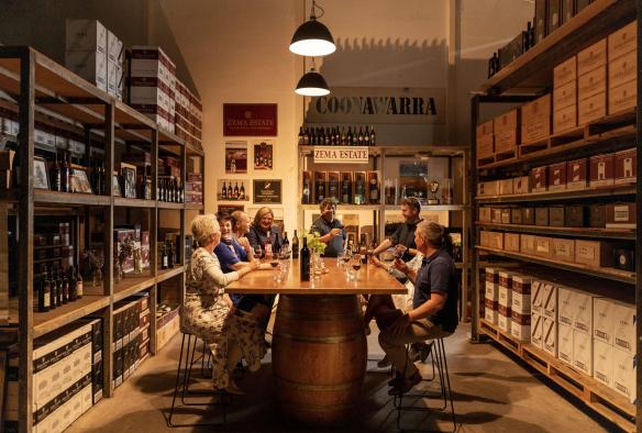 Wine tasting, Limestone Coast, South Australia © Tourism Australia