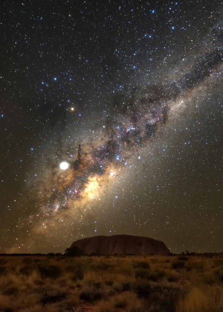 Uluru under the night sky, Northern Territory © Tourism NT/Georgios Skoufezis