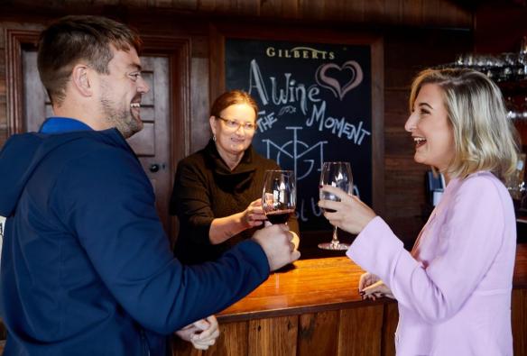 Wine tasting, Gilberts Wines, Western Australia © Susan McCabe t/as Busy Blue Bus Tours