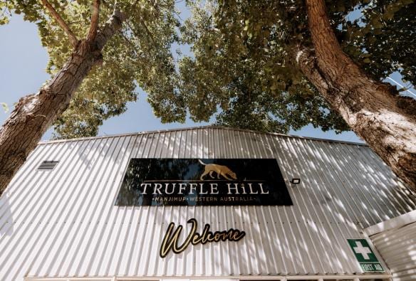Welcome sign, Truffle Hill, Manjimup, Western Australia ©  Tourism Australia