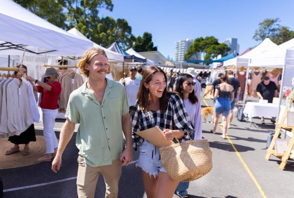 The Village Markets, Gold Coast, Queensland © Tourism and Events Queensland