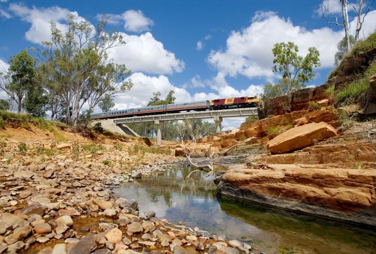 Spirit of the Outback on the Queensland Rail in outback Queensland © Queensland Rail