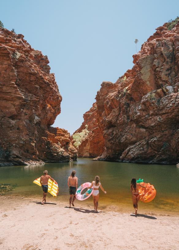 Ellery Creek Big Hole, West MacDonnell Ranges, NT © Tourism NT/Salty Aura