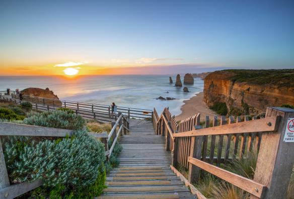 Sunset at the Twelve Apostles, Great Ocean Road, VIC © Walking Perspective