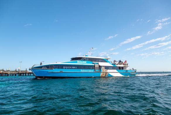 SeaLink Rottnest Island ferry on the water near Perth, Western Australia © SeaLink Rottnest