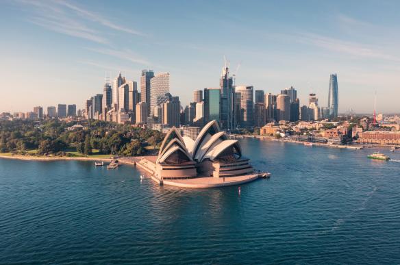 Aerial view of the Sydney Opera House, Sydney, New South Wales © Destination NSW