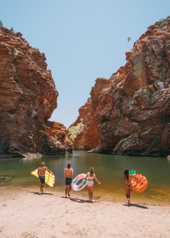Ellery Creek Big Hole, West MacDonnell Ranges, NT © Tourism NT/Salty Aura