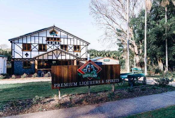 Exterior view of the building and garden at Tamborine Mountain Distillery, Tamborine Mountain, Queensland © Tamborine Mountain Distillery