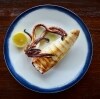 A simple dish with seafood and lemon, A La Grecque, Aireys Inlet, Victoria © Luis Ferreiro 