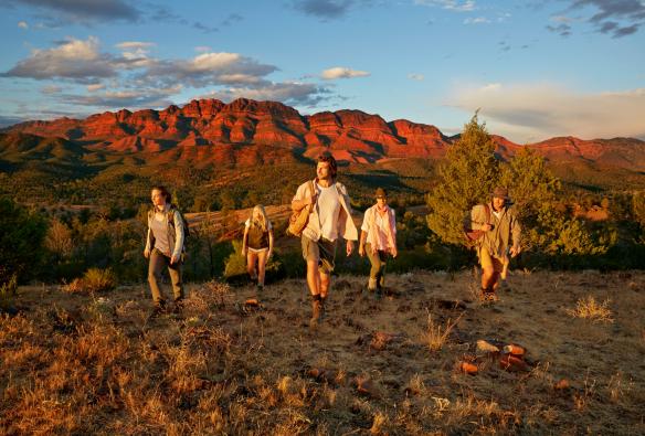 The Arkaba Walk, Ruger's Hill, Flinders Ranges, SA © Tourism Australia