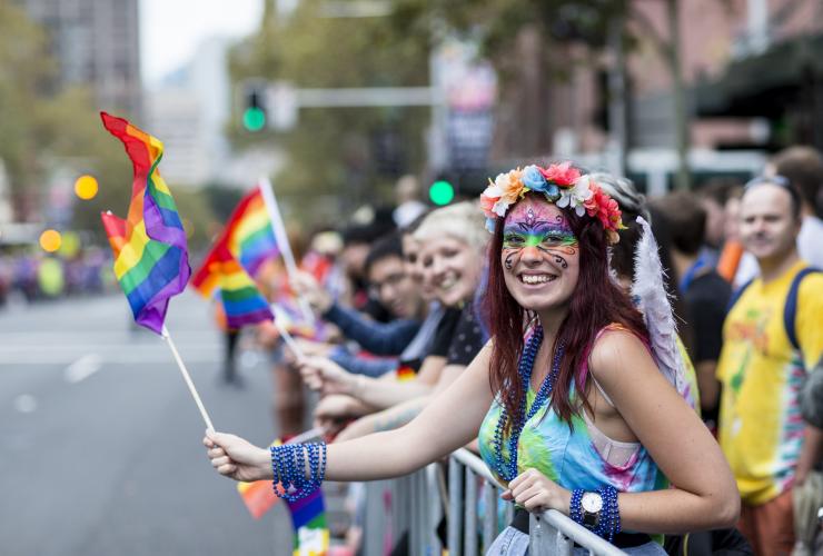 Sydney Gay and Lesbian Mardi Gras Parade, Sydney, New South Wales © Destination NSW