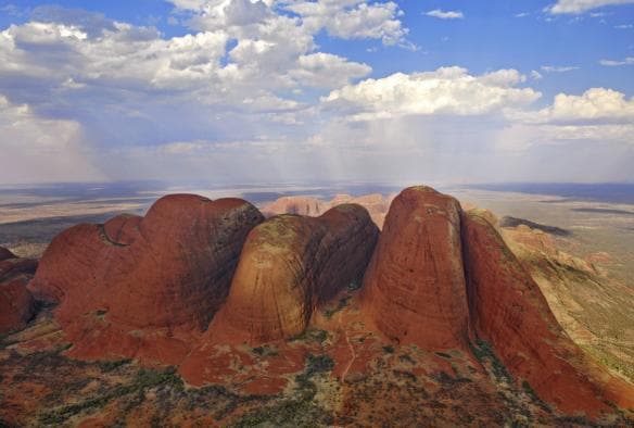 Aerial, Kata Tjuta, NT © Bill Peach Journeys