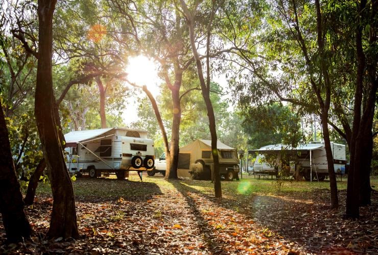 Camping au Cooinda Lodge, Kakadu National Park, NT © Tourism NT