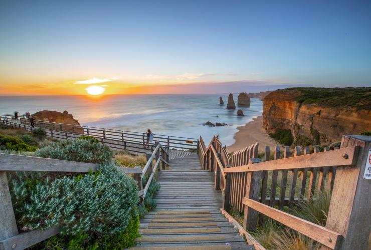 Marches menant aux Douze Apôtres, Great Ocean Road, Victoria © Walking Perspective 