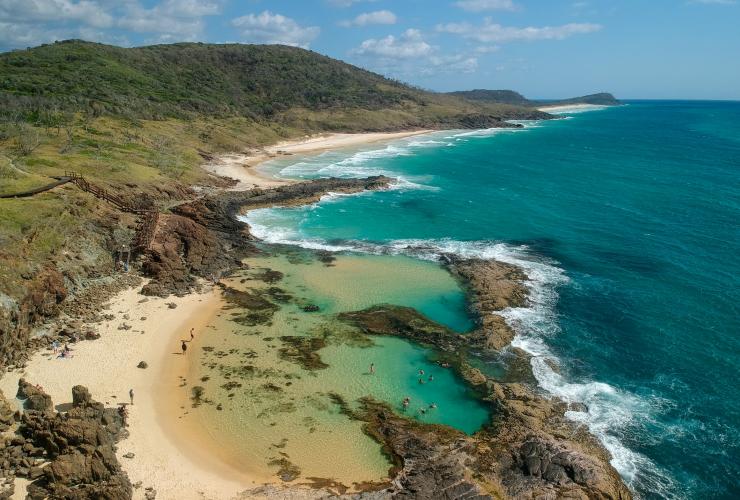 Champagne Pools, K'Gari, QLD © Tourism Australia