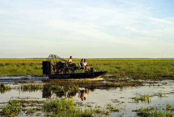 Tur Airboat, Bamurru Plains, NT © Tourism NT/Shaana McNaught
