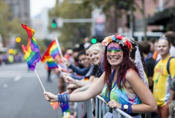 Sydney Gay and Lesbian Mardi Gras Parade, Sydney, New South Wales © Destination NSW