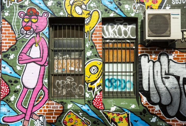 Street art a Fitzroy, Melbourne, Victoria © Visit Victoria