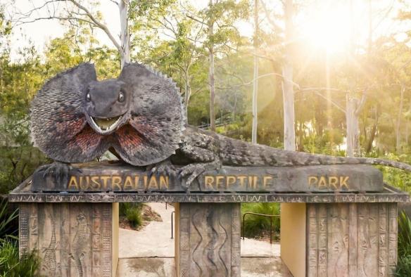 Ingresso dell'Australian Reptile Park, Central Coast, New South Wales © Destination NSW 