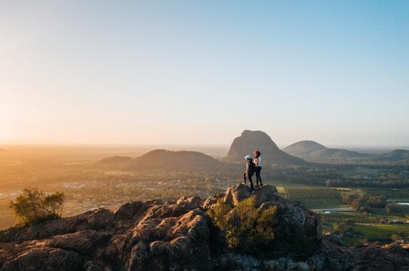 Escursione sul Mount Ngungun nelle Glass House Mountains, Queensland © Jesse Lindemann/ Tourism and Events Queensland