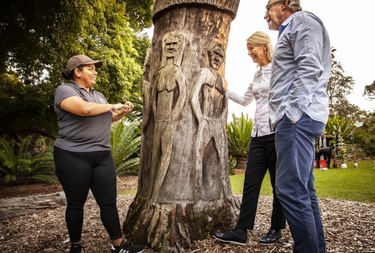 ニュー・サウス・ウェールズ州、シドニー王立植物園、アボリジナル・ツアー © Tourism Australia