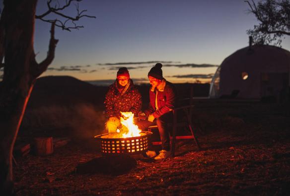 ニュー・サウス・ウェールズ州、マッジー、ハイダウェイ・ドームズ © Mudgee Region Tourism