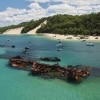 クイーンズランド州、モートン島、難破船タンガルーマ号 © Tourism and Events Queensland
