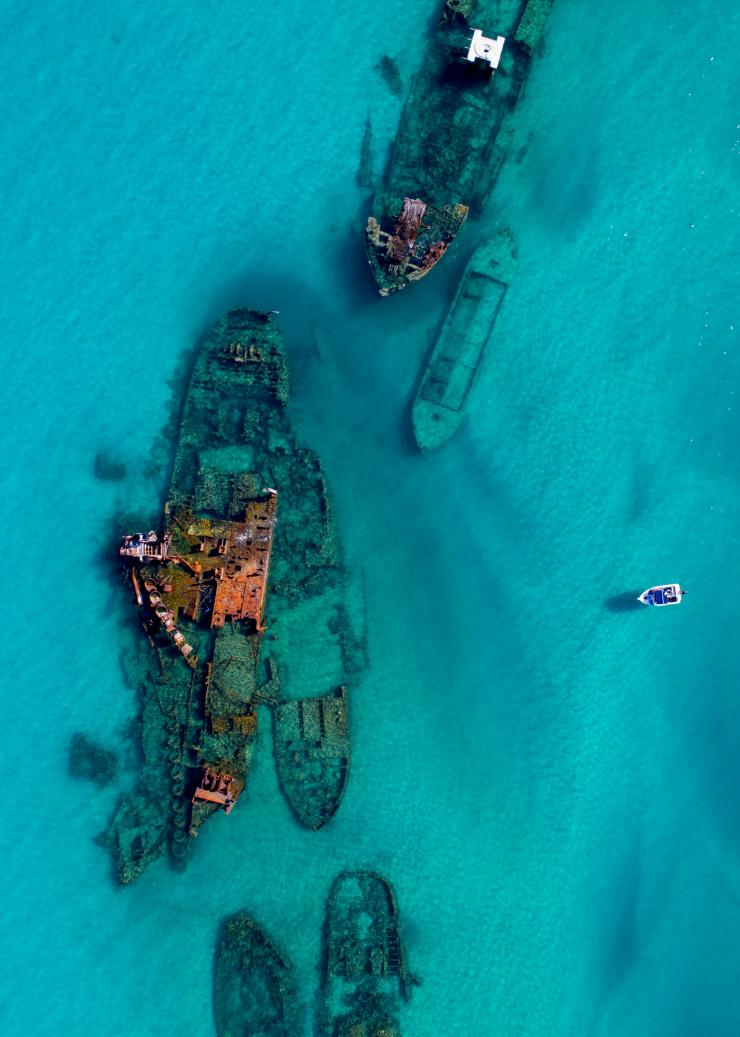 탕갈루마 난파선, 모튼 아일랜드, 퀸즐랜드 © 호주정부관광청