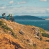 Mountain biking, Maria Island National Park, TAS © Flow Mountain Bike