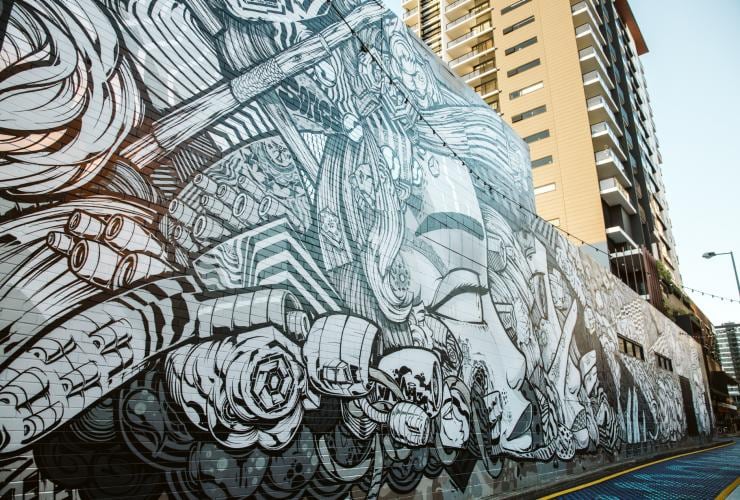 Brisbane Street Art Festival, Queensland © BSAF/Aimee Catt