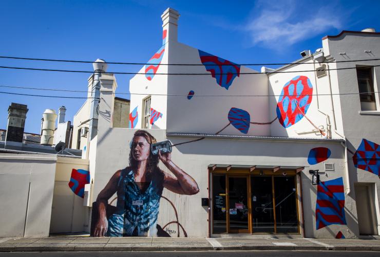 Street art on Church Street, off King Street, Newtown, Sydney, NSW © Destination NSW