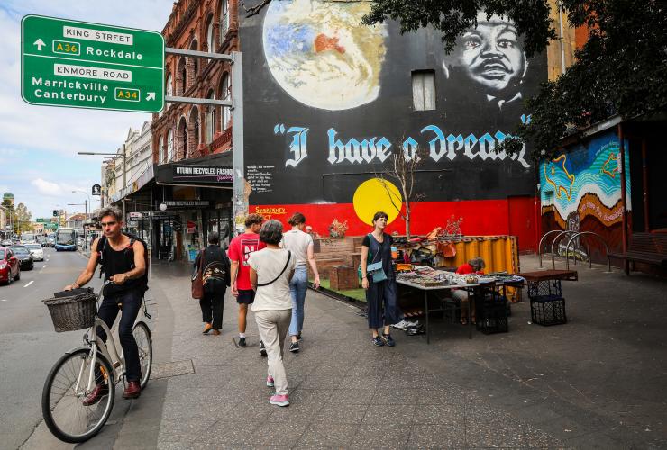 Street Art on King Street, Newtown, Sydney, New South Wales © City of Sydney / Katherine Griffiths