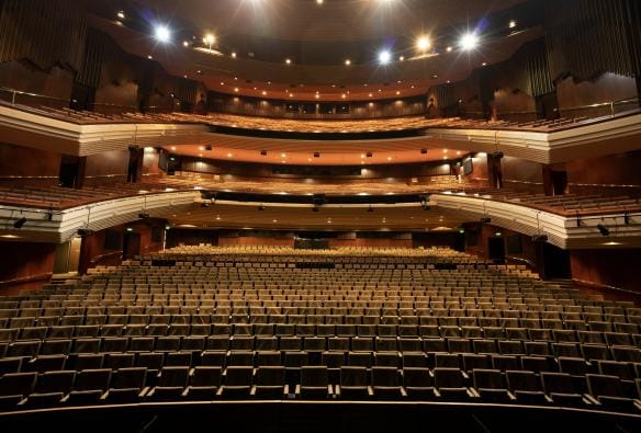 An empty theatre at the Queensland Performing Arts Centre, Brisbane, Queensland © Tourism Australia 