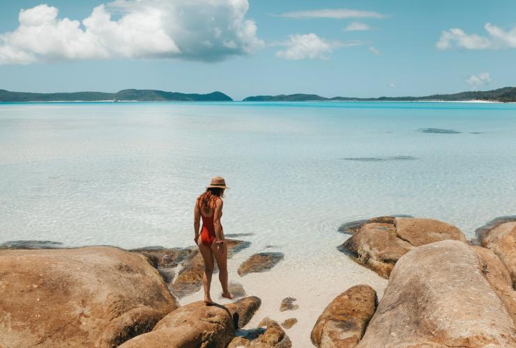Bãi biển Whitehaven, Quần đảo Whitsunday, Queensland © Tourism and Events Queensland