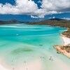 Aerial view looking towards Whitehaven Beach from Hill Inlet in the Whitsundays ©  Tourism and Events Queensland