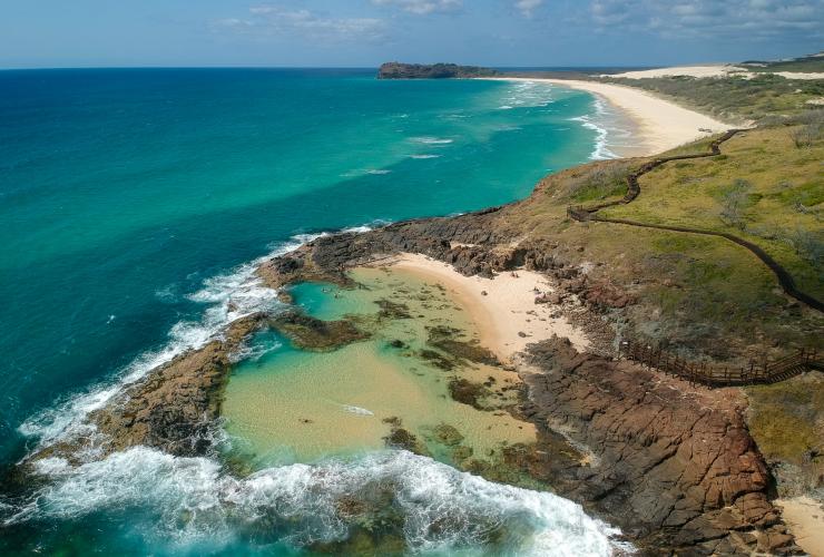 Champagne Pools, K’gari, Queensland ©  Tourism Australia