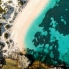 Aerial over a beach on Rottnest Island © Georges Antoni